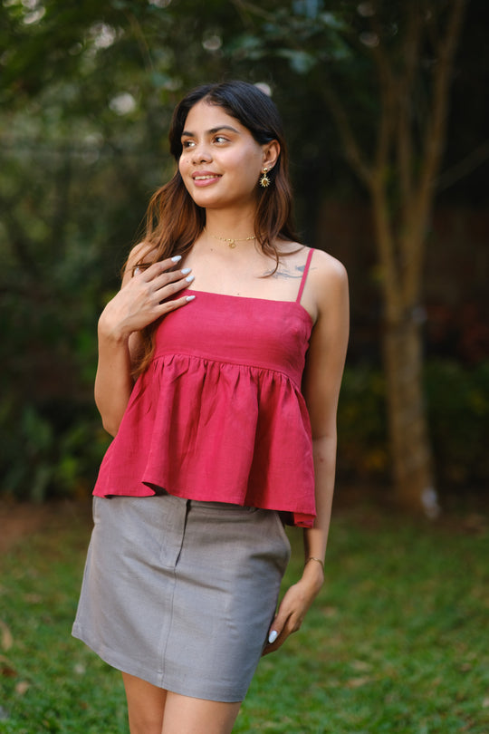 The Linen Flared Cami Top | Creatures of Habit