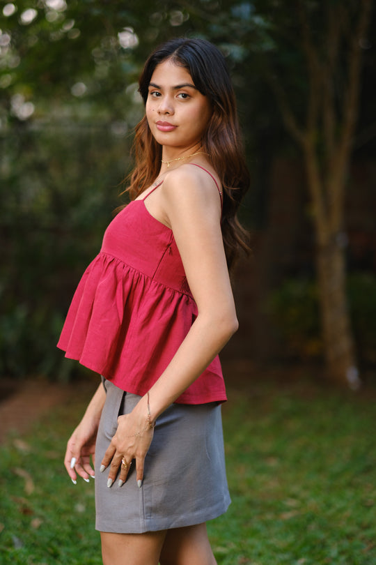 The Linen Flared Cami Top | Creatures of Habit