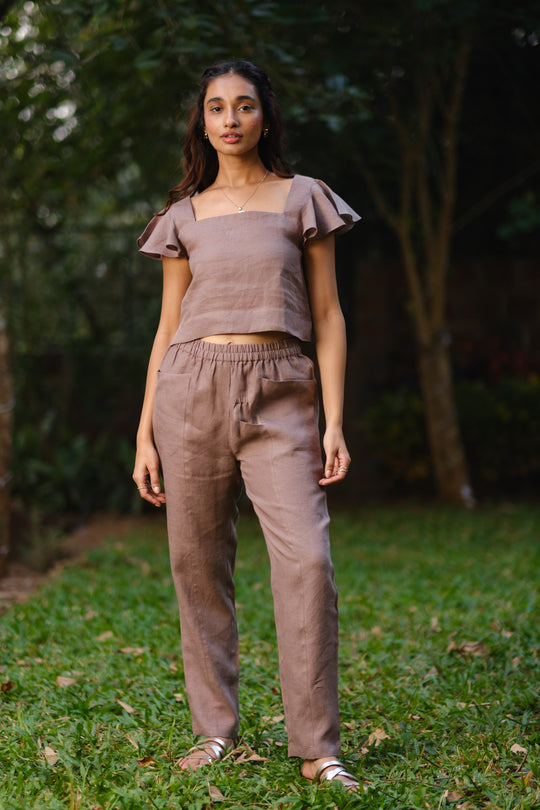 The Linen Ruffle Sleeve Top | Creatures of Habit