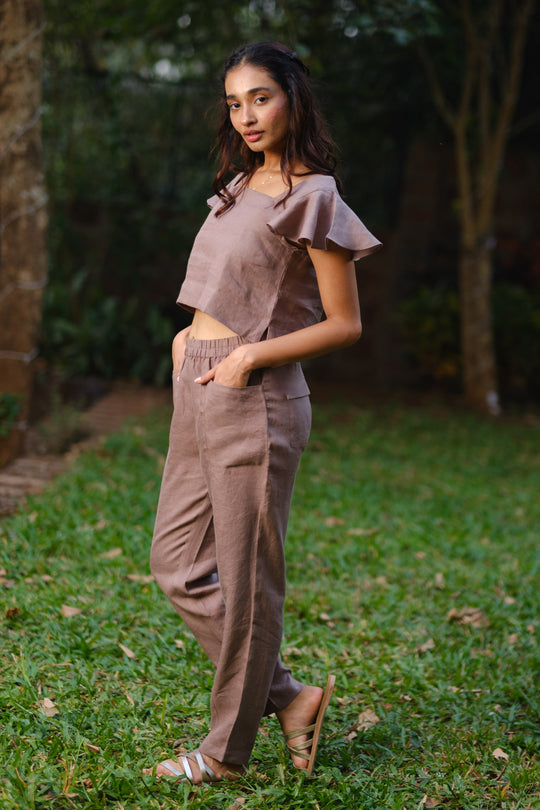 The Linen Ruffle Sleeve Top | Creatures of Habit