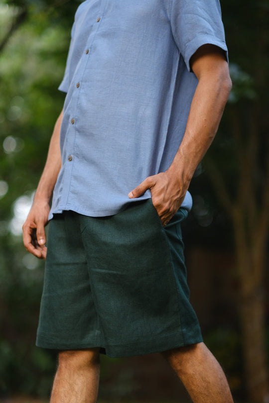 The Heavy Linen Pull Up Shorts | Creatures of Habit