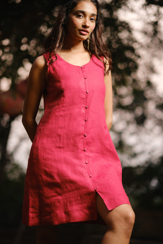 The Linen Mini Dress | Creatures of Habit