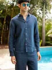 Linen Pocketless Shirt