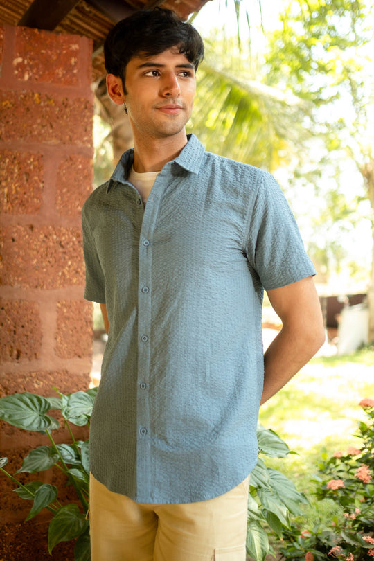 The Seersucker Shirt | Short Sleeve | Creatures of Habit