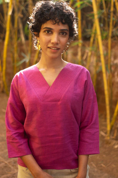 The Linen V Neck Top | Creatures of Habit