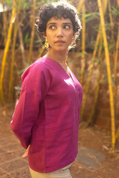 The Linen V Neck Top | Creatures of Habit