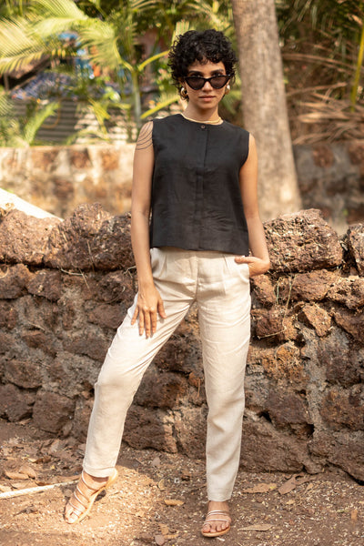 The Linen Sleeveless Shirt | Creatures of Habit
