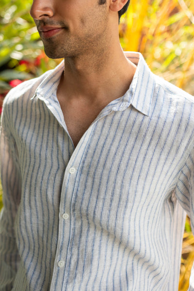 The Tencel Notched Shirt Mineral Grey | Mens Shirts | Creatures of Habit