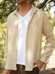 Linen Pocketless Shirt
