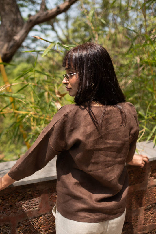 The Linen V Neck Top | Creatures of Habit