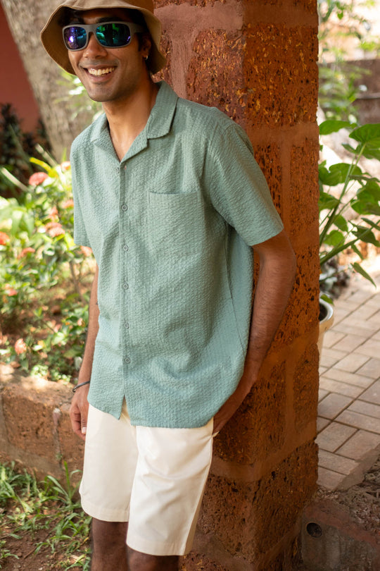 The Seersucker Notched Shirt | Creatures of Habit