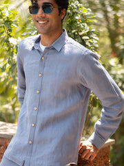 Linen Pocketless Shirt