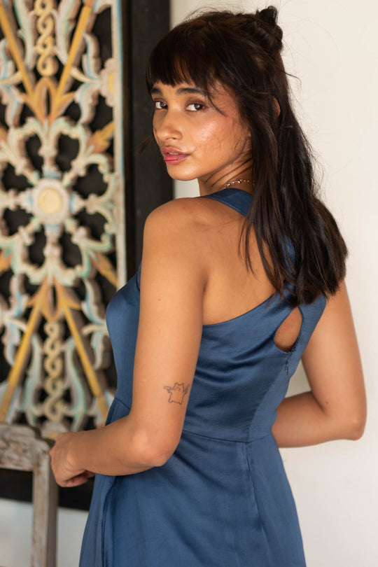The Satin Fit and Flare Dress | Creatures of Habit