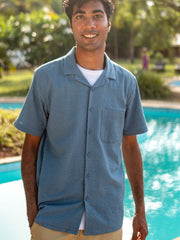 Seersucker Notched Shirt