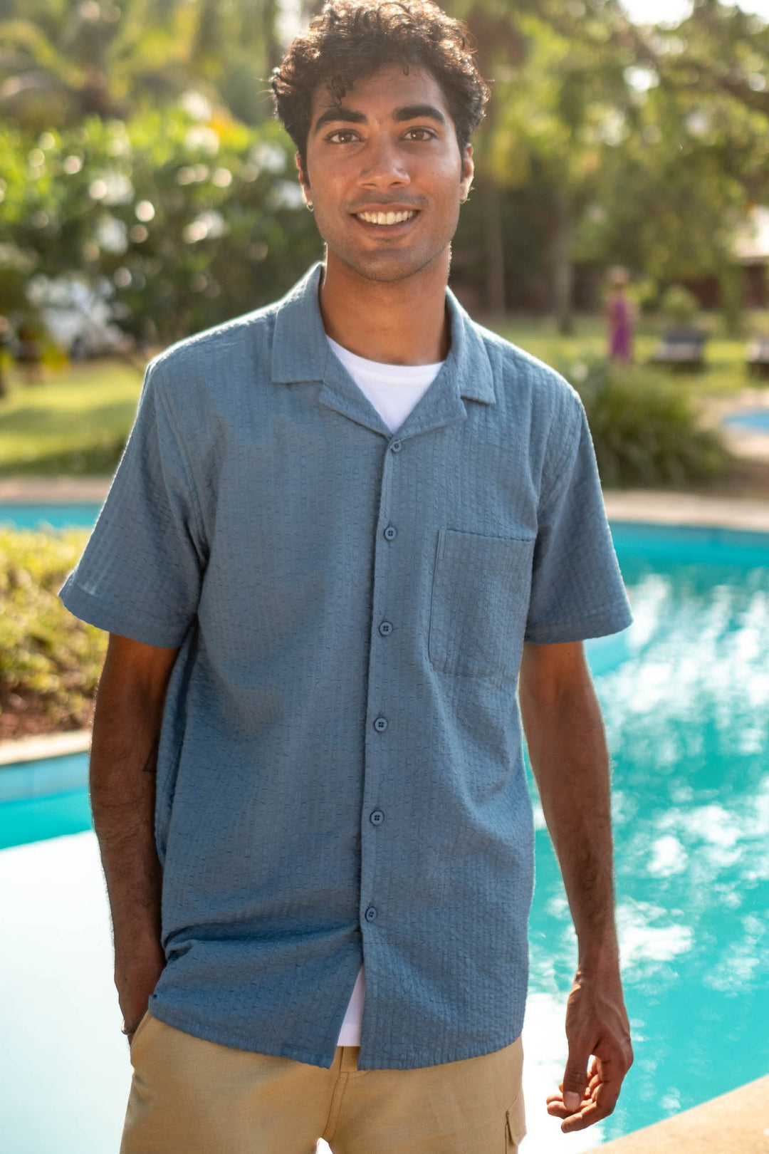 unkwon seersucker skipper shirts