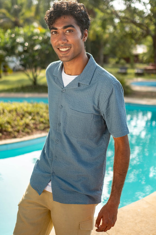 The Seersucker Notched Shirt | Creatures of Habit