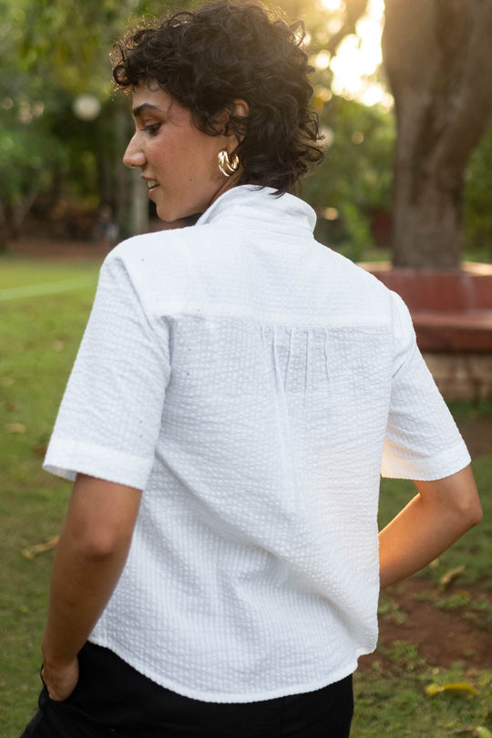 The Seersucker Oversized Shirt | Creatures of Habit