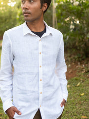 Linen Pocketless Shirt