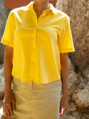 Seersucker Oversized Shirt