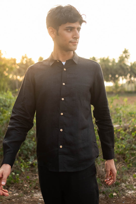 The Linen Pocketless Shirt | Creatures of Habit
