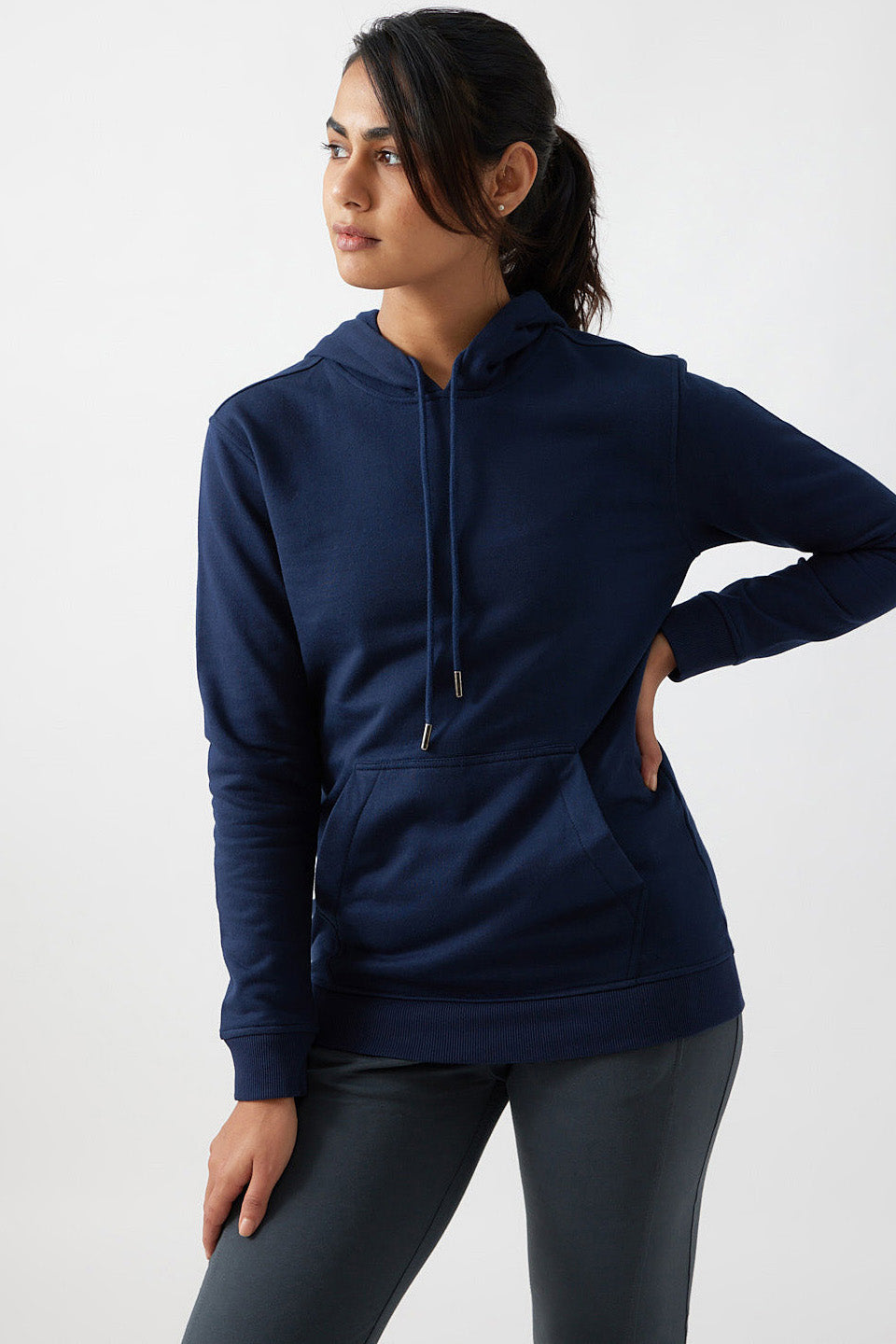 Womens Hoodies & Sweatshirts | The Brushed Terry Hoodie Deep Sea Blue