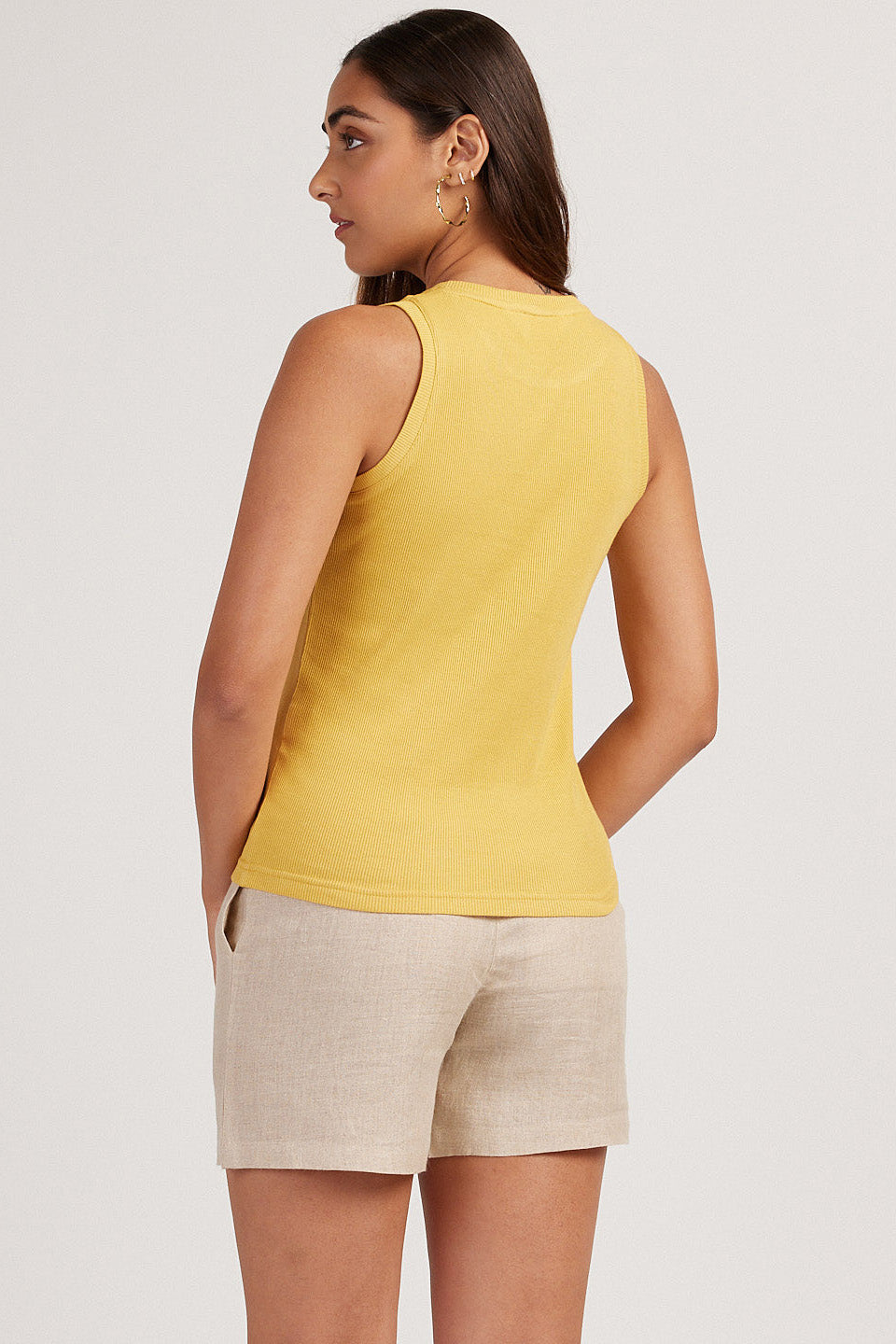 Women's Tank Top | Rib Tank Eggyolk Womens Tank Top