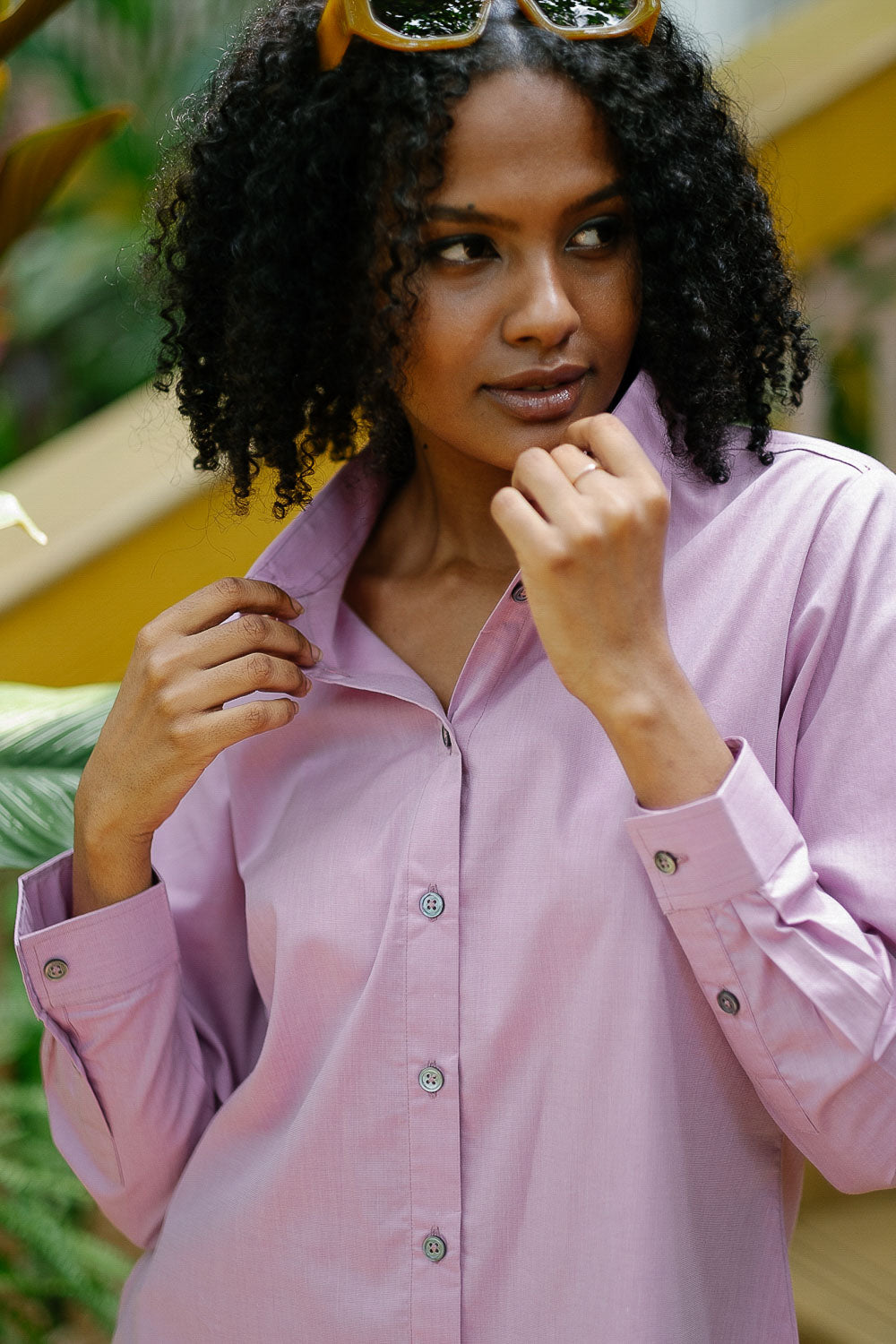 The Egyptian Cotton Shirt for Women Light Pink