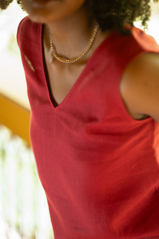 The Linen V Neck Tank | Creatures of Habit