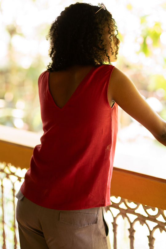 The Linen V Neck Tank | Creatures of Habit