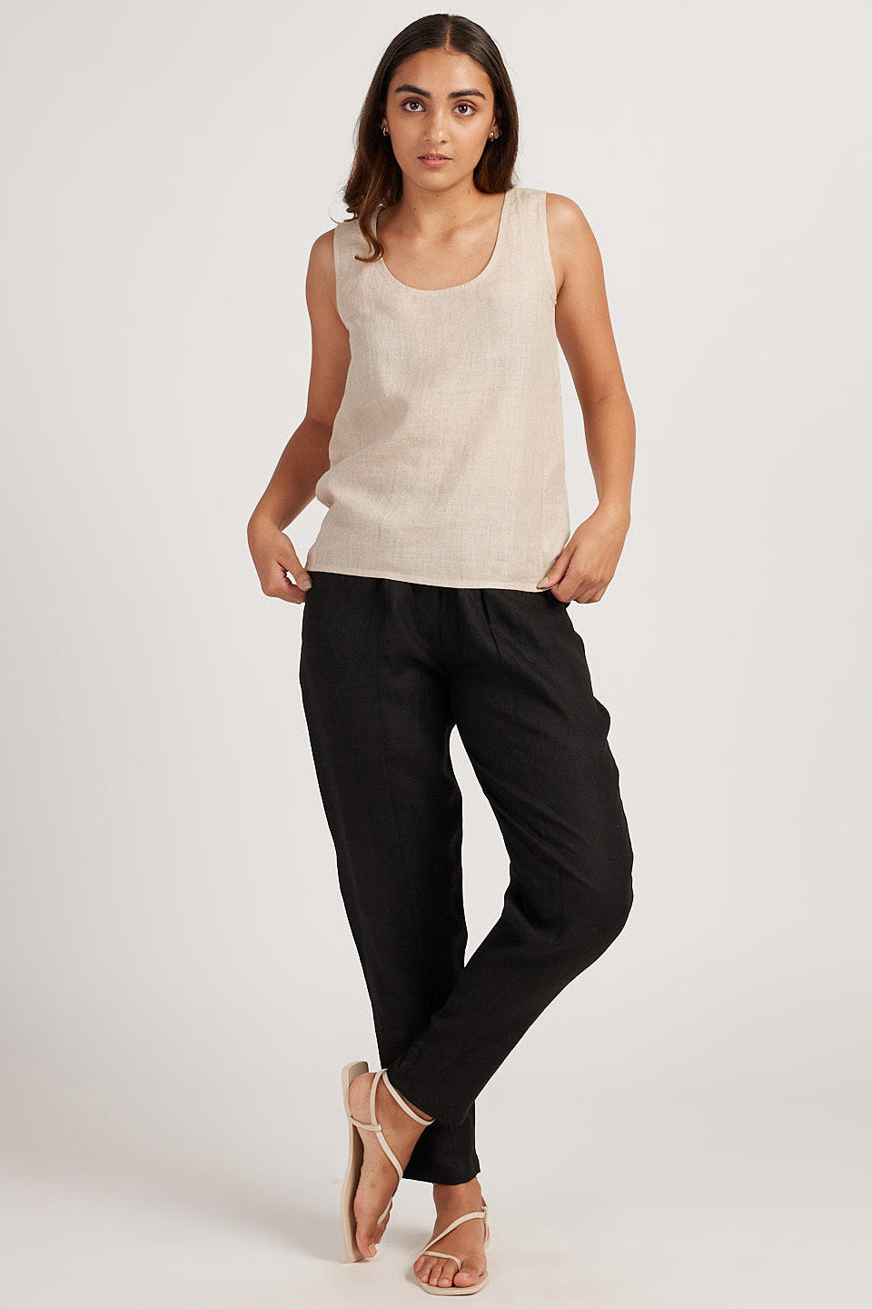 The Linen Round Neck Tank | Creatures of Habit