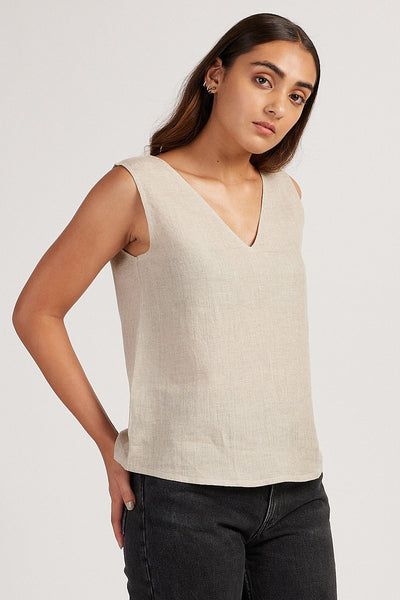 The Linen V Neck Tank | Creatures of Habit