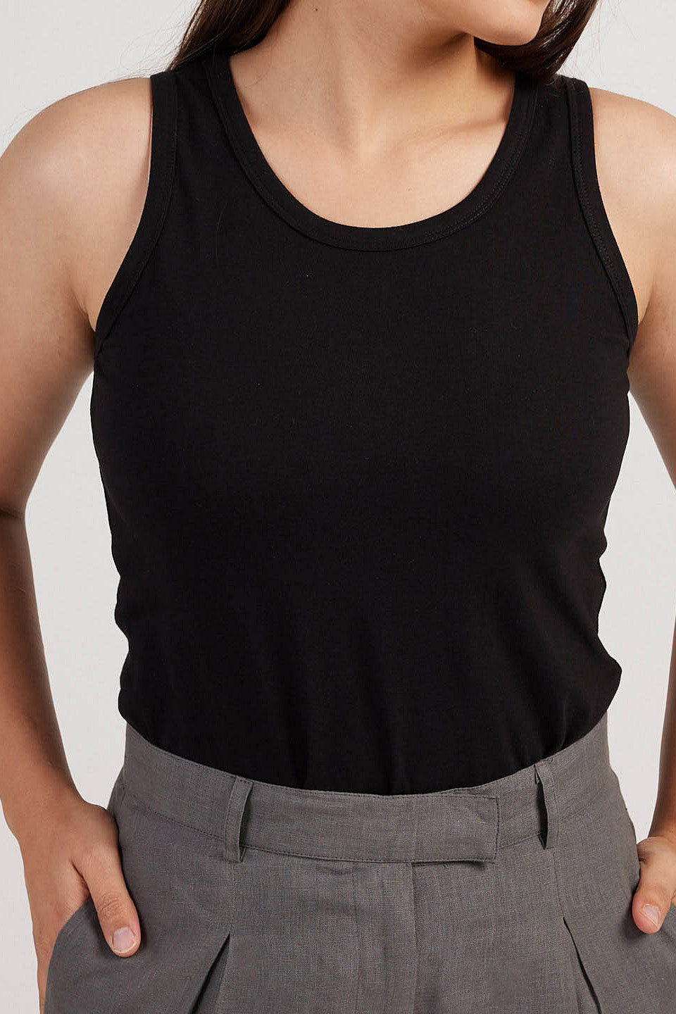 Tank Tops for Women The Jersey Tank Top Jet Black