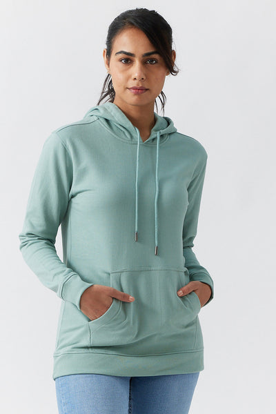 Womens Hoodies & Sweatshirts | The Brushed Terry Hoodie Light Turqouise