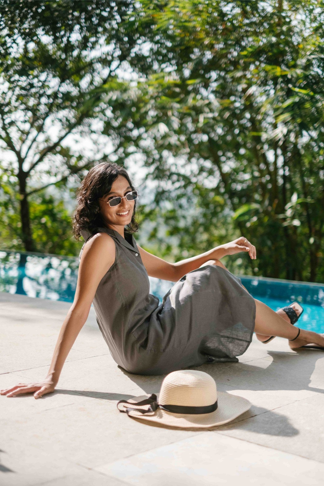 The Linen Notch Collar Dress | Creatures of Habit