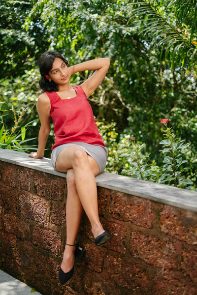 The Linen Round Neck Tank | Creatures of Habit