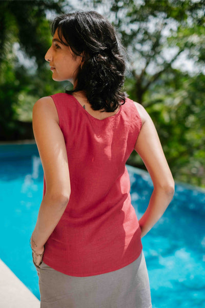 The Linen Round Neck Tank | Creatures of Habit