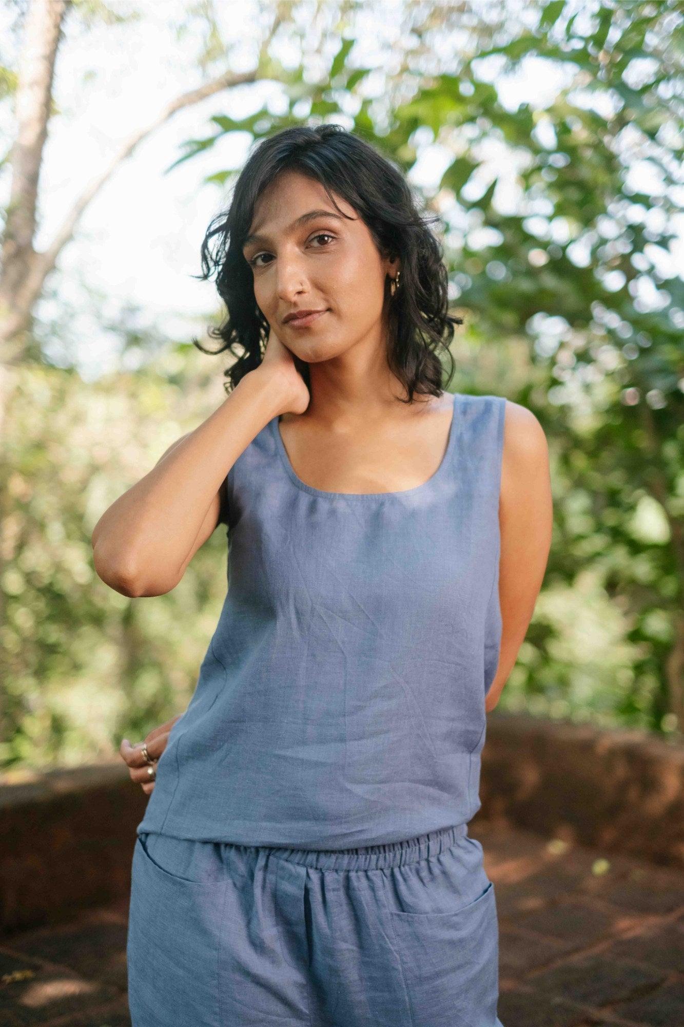 The Linen Round Neck Tank | Creatures of Habit