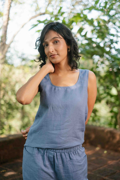 The Linen Round Neck Tank | Creatures of Habit