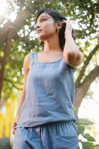 The Linen Round Neck Tank | Creatures of Habit