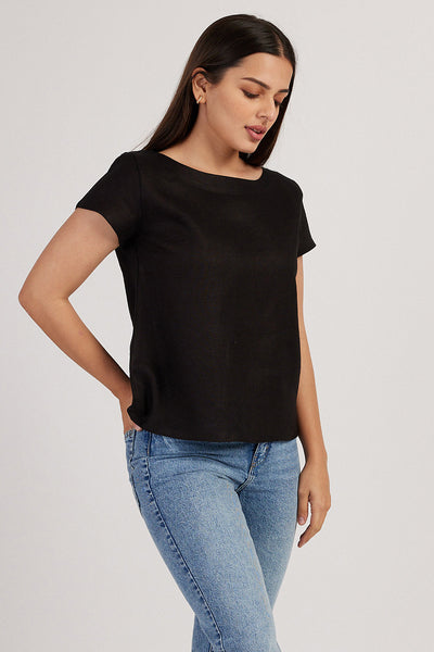 The Linen Boat Neck Top | Creatures of Habit