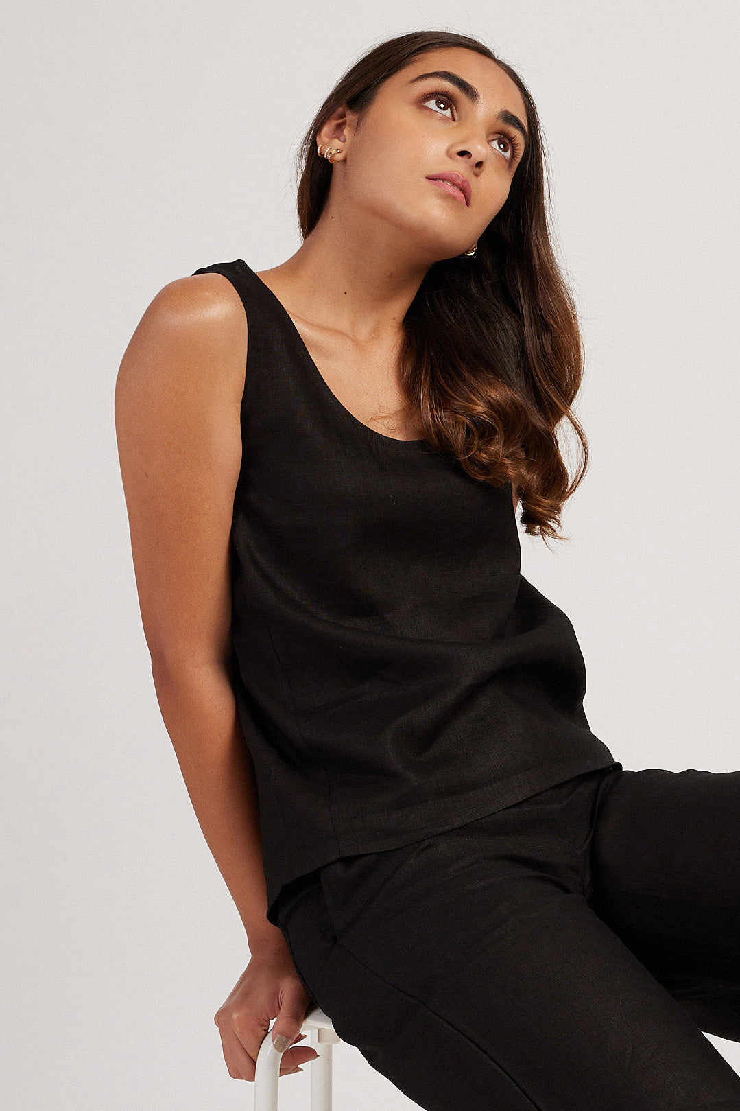 The Linen Round Neck Tank | Creatures of Habit