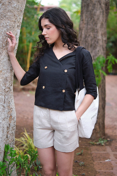 The Linen Wrap Top | Creatures of Habit