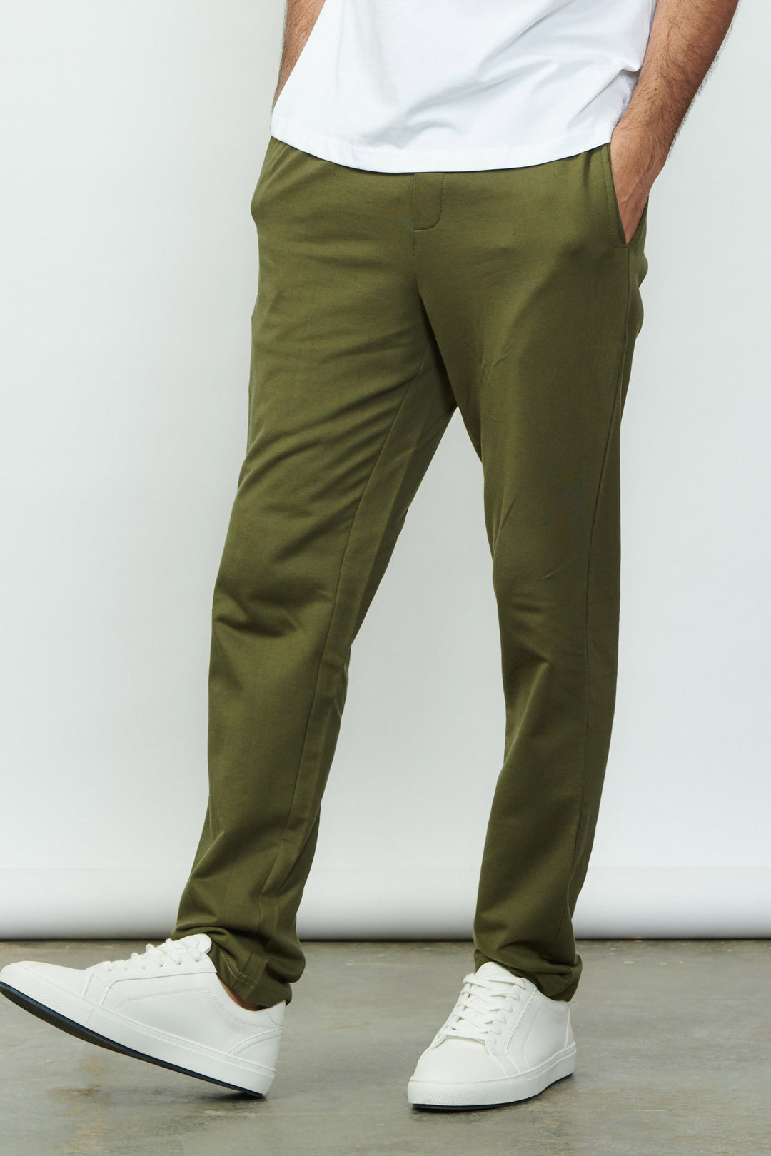 Men's Pants Pima French Terry Pants Military Green