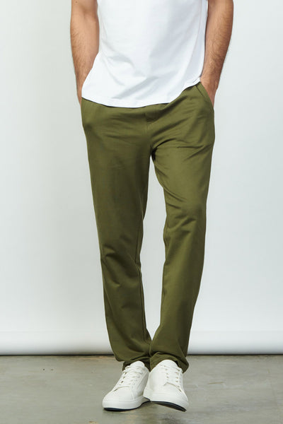 Pima French Terry Pants Military Green | Mens Pants | Creatures of Habit