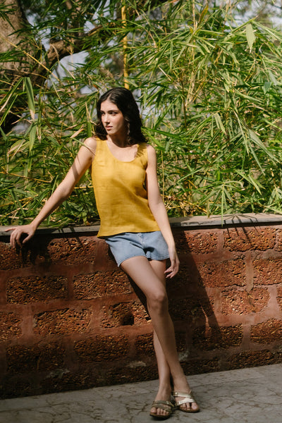 The Linen Round Neck Tank | Creatures of Habit