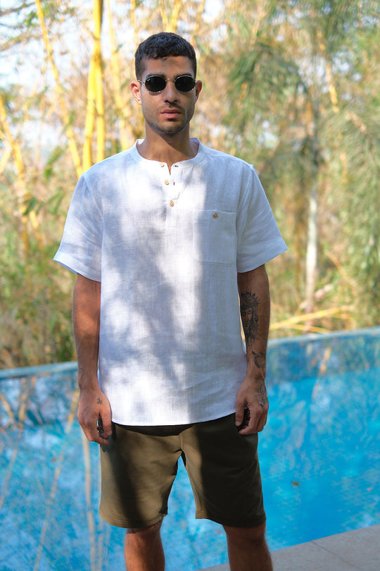The Linen Bandhgala | Creatures of Habit
