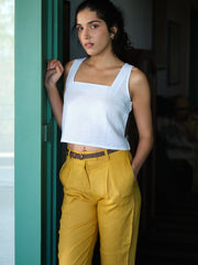 Linen Crop Tank