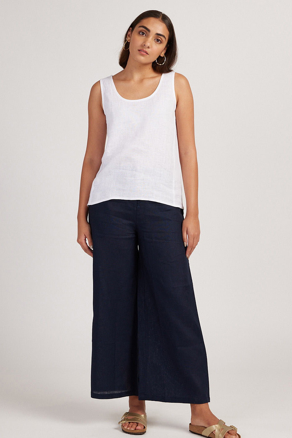 The Linen Round Neck Tank | Creatures of Habit