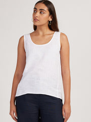 Linen Round Neck Tank