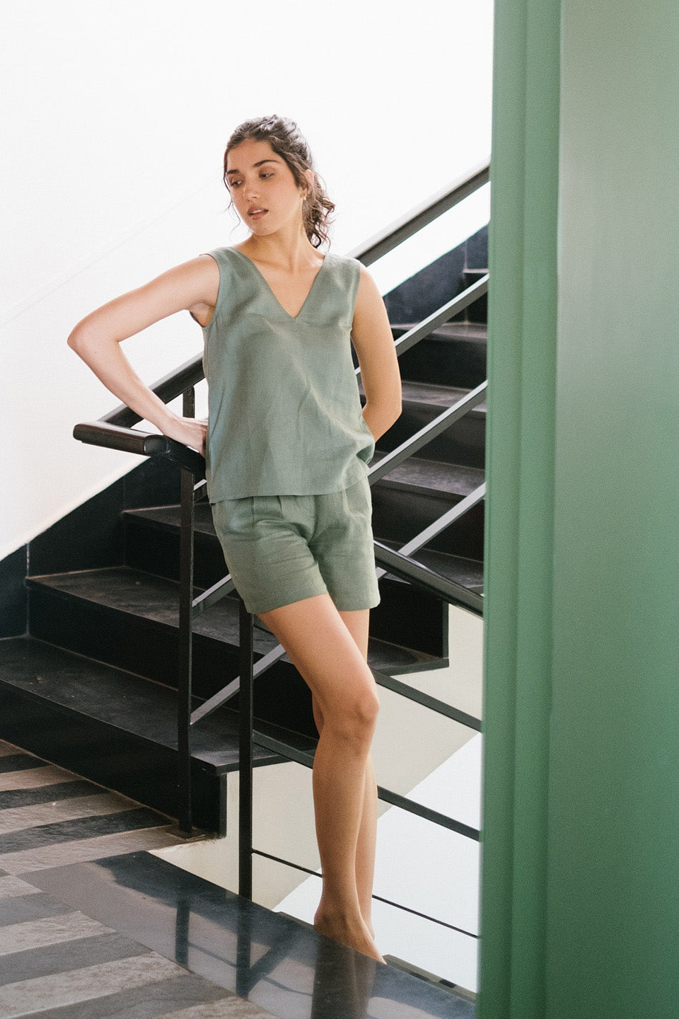 The Linen V Neck Tank | Creatures of Habit